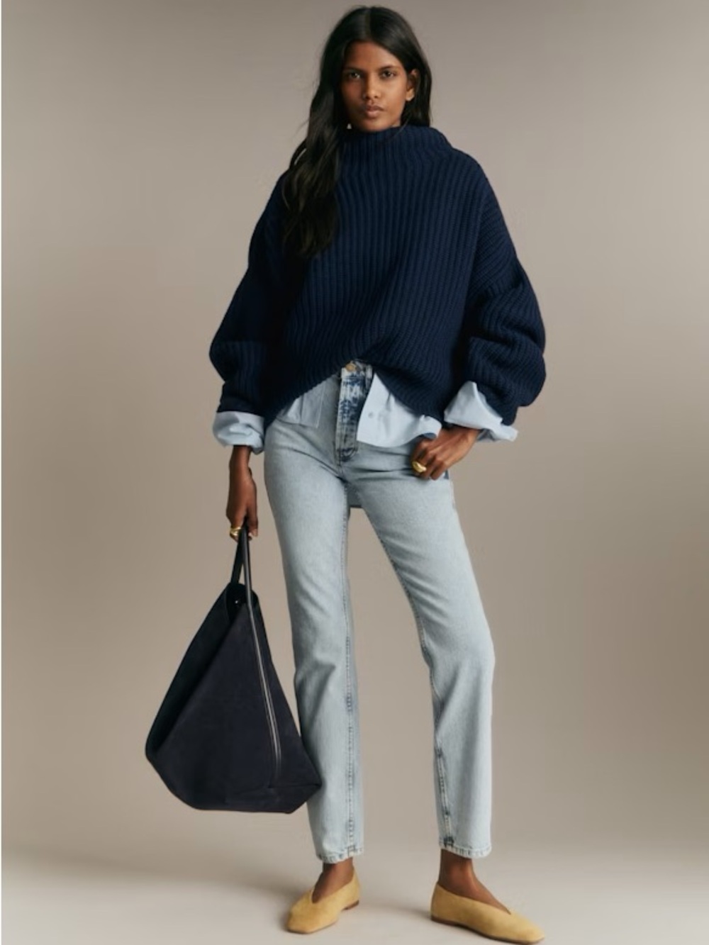 Sezane 6 Brut Sexy Tapered Straight Leg Retro Boho Quiet Luxury French Acid Wash